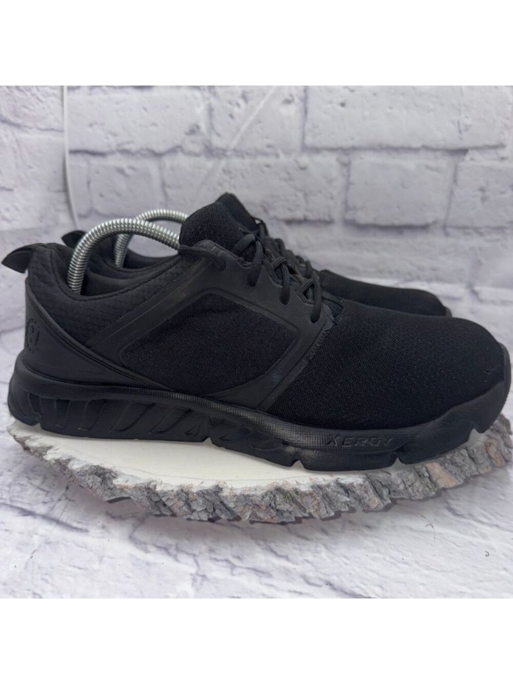 Hytest Men’s Safety Steel Toe Work Shoes Size 10 Wide BLACK Non-Slip - Picture 4 of 12